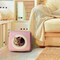 Pet Adobe Indoor Cat Pet Bed Cave, Enclosed Cavern with Removable Cushion Pad for Cats/Small Animals, Pink 650334CGD - alternate 1